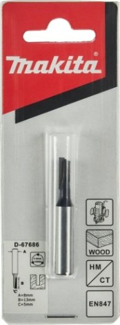Фреза по дереву MAKITA D-67686 пазовая с 1 режущ. кромкой 5x13x8x48x1t