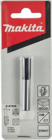 Фреза по дереву MAKITA D-67826 пазовая с 2 режущ. кромками 10x19x8x51x2t