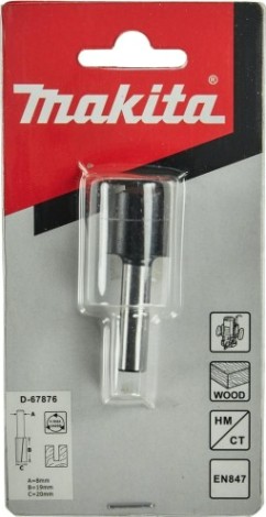 Фреза по дереву MAKITA D-67876 пазовая с 2 режущ. кромками 20x19x8x51x2t