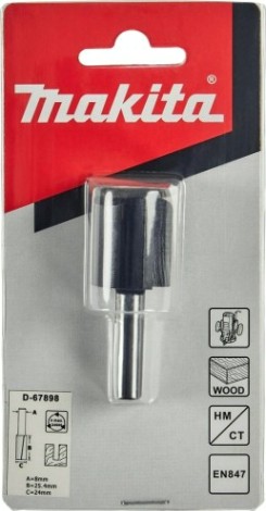 Фреза по дереву MAKITA D-67898 пазовая с 2 режущ. кромками 24x25,4x8x57x2t