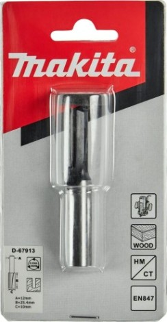 Фреза по дереву MAKITA D-67913 пазовая с 2 режущ. кромками 10x25,4x12x70x2t