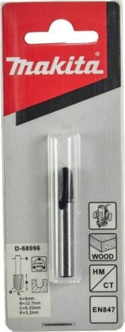 Фреза по дереву MAKITA D-68096 паз. галтельная 3,2r 6,35х12,7х6х44х2т
