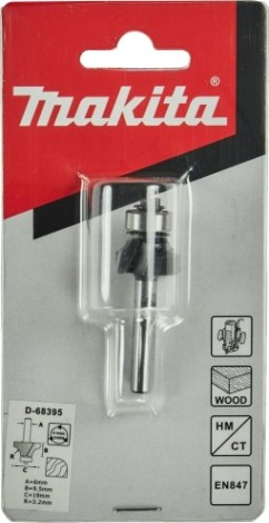 Фреза по дереву MAKITA D-68395 кром. калевочная 3.2r 19х9,5х6х53х2т