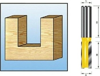 Фреза по дереву пазовая MAKITA 8х6 мм D-47444 [D-47444]