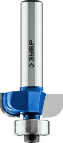 Фреза по дереву ЗУБР ПРОФЕССИОНАЛ 22.2x8мм, радиус 4.8мм, кромочная калевочная №2 [28702-22.2]