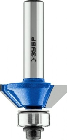 Фреза по дереву ЗУБР ПРОФЕССИОНАЛ 25.4x10мм, кромочная калевочная(фасочная) №9 [28711-25.4]