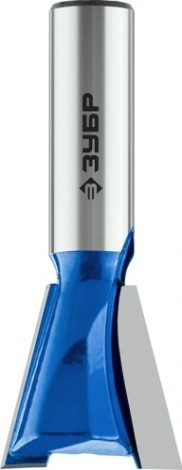 Фреза по дереву ЗУБР ПРОФЕССИОНАЛ 25.4x26мм, угол 14°, фасонная "ласточкин хвост" [28748-25.4]