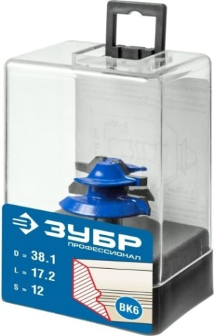 Фреза по дереву ЗУБР ПРОФЕССИОНАЛ 38.1x14 мм кромочная для углового сращивания [28724-38.1]