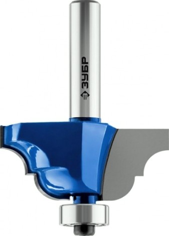 Фреза по дереву ЗУБР ПРОФЕССИОНАЛ 42,8x19мм, радиус 6.3мм, кромочная калевочная №4 [28705-42.8]