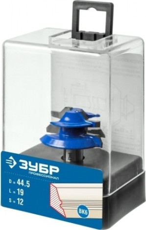 Фреза по дереву ЗУБР ПРОФЕССИОНАЛ 44,5x21мм, кромочная для углового сращивания [28724-44.5]