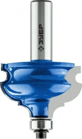 Фреза по дереву ЗУБР ПРОФЕССИОНАЛ 44,5x28мм, хвостовик 12мм, кромочная фигурная №4 [28715-44.5]