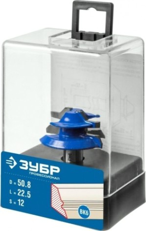 Фреза по дереву ЗУБР ПРОФЕССИОНАЛ 50,8x22мм, кромочная для углового сращивания [28724-50.8]