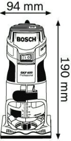 Фрезер сетевой BOSCH GKF 600 [060160A100] Кейс
