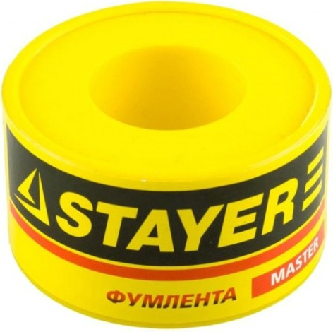 Фум лента STAYER MASTER плотность 0,16 г/см3, 0,075ммх12ммх10м [12360-12-016]