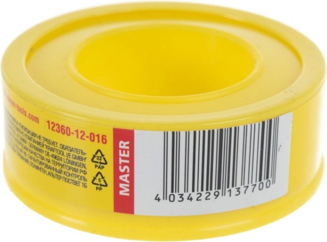 Фум лента STAYER MASTER плотность 0,16 г/см3, 0,075ммх12ммх10м [12360-12-016]