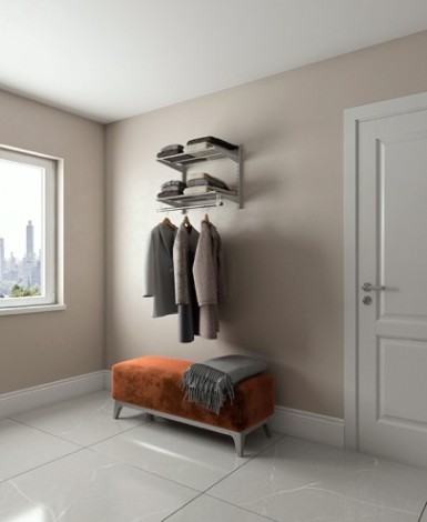 Гардеробная система ПРАКТИК HOME Basic G60S белая [S70199913501]