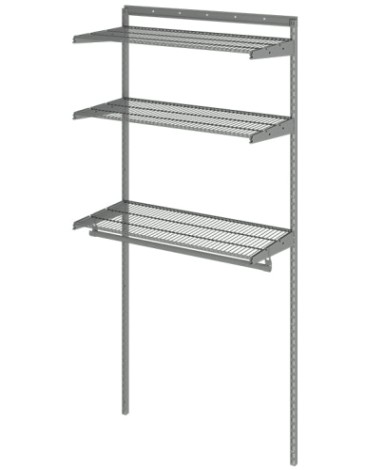 Гардеробная система ПРАКТИК HOME Basic G90 графит [S70299914515]