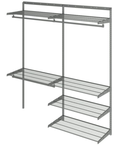 Гардеробная система ПРАКТИК HOME OptimaG180 графит [S70299918515]