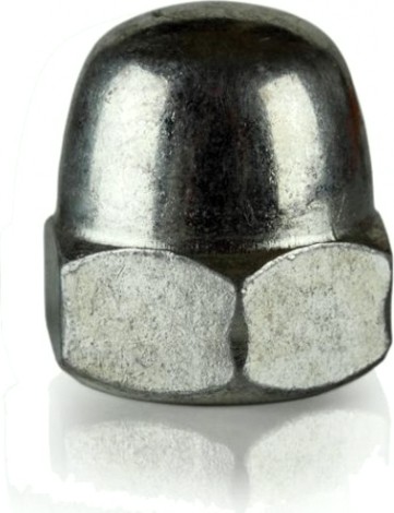 Гайка М 5 DIN1587 колпачковая оцинкованная