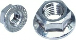 Гайка М14 DIN6923 с фланцем оцинкованная [A29000140030507]