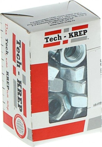 Гайка Tech-KREP М 5 (уп.400 шт.) DIN934 шестигранная оцинкованная [105246]