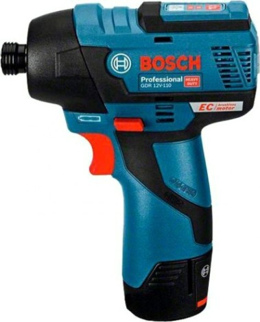 Гайковерт аккумуляторный BOSCH GDR 10,8 V-EC/ 12V-110 бесщеточный [06019E0005] 2х3,0Ач, кейс