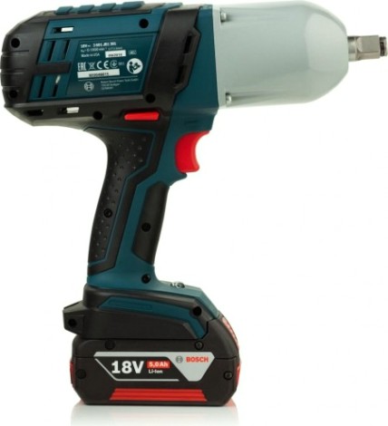 Гайковерт аккумуляторный BOSCH GDS 18 V-LI HT ударный [06019B130A] 2х5,0Ач