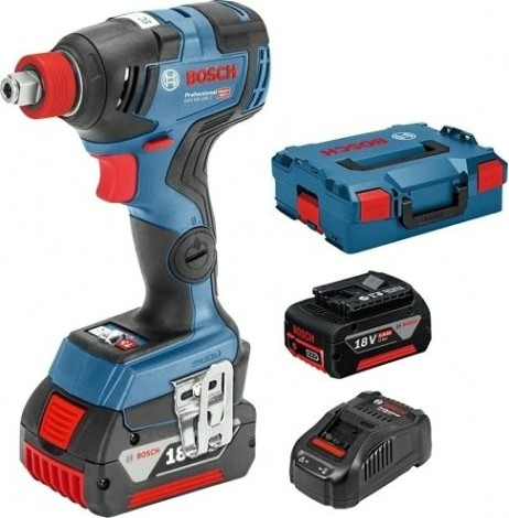 Гайковерт аккумуляторный BOSCH GDX 18 V-200 C с бесщеточным двигателем [06019G4201] 2х5,0Ач, кейс L-Boxx