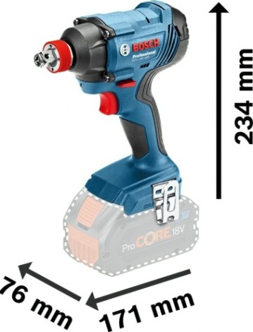 Гайковерт аккумуляторный BOSCH GDX 180 LI ударный без АКБ и ЗУ [06019G5226]