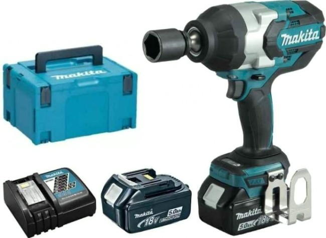Гайковерт аккумуляторный MAKITA DTW 1001 RTJ ударный, бесщеточный [DTW1001RTJ]