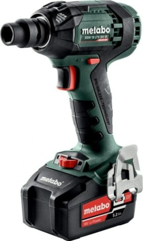 Гайковерт аккумуляторный METABO SSW 18 LTX 2х5,2 300 BL ударный, бесщеточный [602395650]
