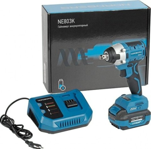 Гайковерт аккумуляторный NORDBERG NE803K [ЦБ-0010558]