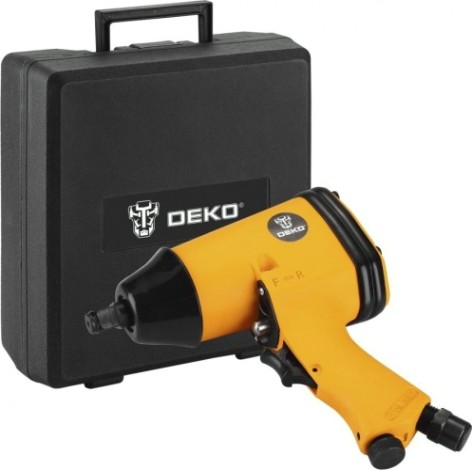 Гайковерт пневматический DEKO DKPT01 SET 3 ударный в чемодане с набором 16 предметов [018-1101]