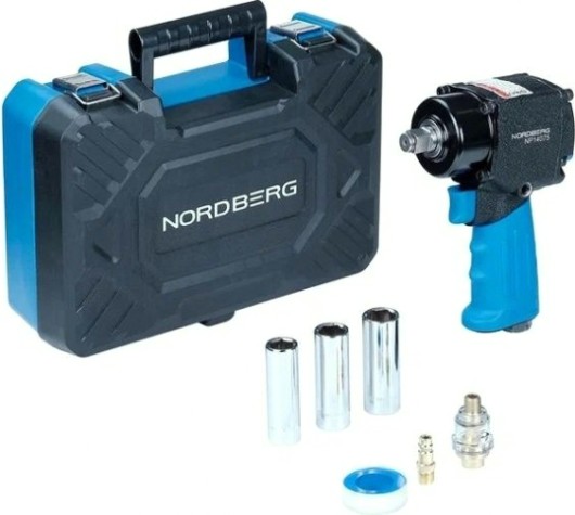 Гайковерт пневматический NORDBERG NP14075K ударный 1/2", 680нм, укороченный [ЦБ-00019681]