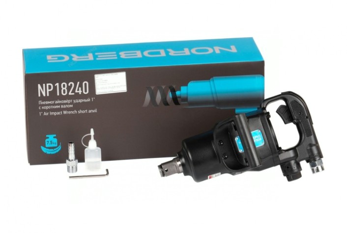 Гайковерт пневматический NORDBERG NP18240 ударный 1", 2500 нм,