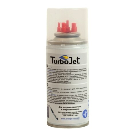 Газ для заправки зажигалок и микропаяльников TurboJet TJ180PB комплект насадок