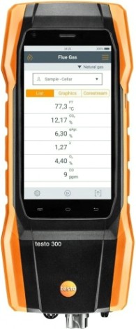 Газоанализатор дымовых газов Testo 300 (комплект, с H2 компенсацией) [0564300287]