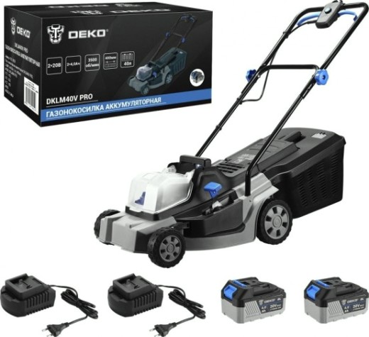 Газонокосилка аккумуляторная DEKO DKLM40V PRO [063-3008]