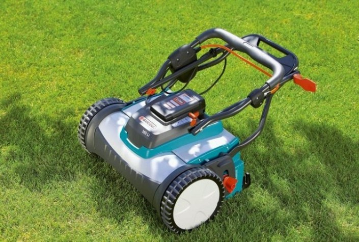 Газонокосилка аккумуляторная GARDENA барабанная 380 Li 04025-20.000.00 [04025-20.000.00]