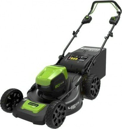 Газонокосилка аккумуляторная GREENWORKS GD80LM46SP бесщеточная, самоходная, без АКБ и ЗУ (2501007) [2501007]