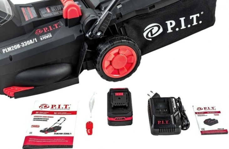 Газонокосилка аккумуляторная P.i.t. PLM20H-330A/1 Газонокосилка аккумуляторная P.i.t. PLM20H-330A/1