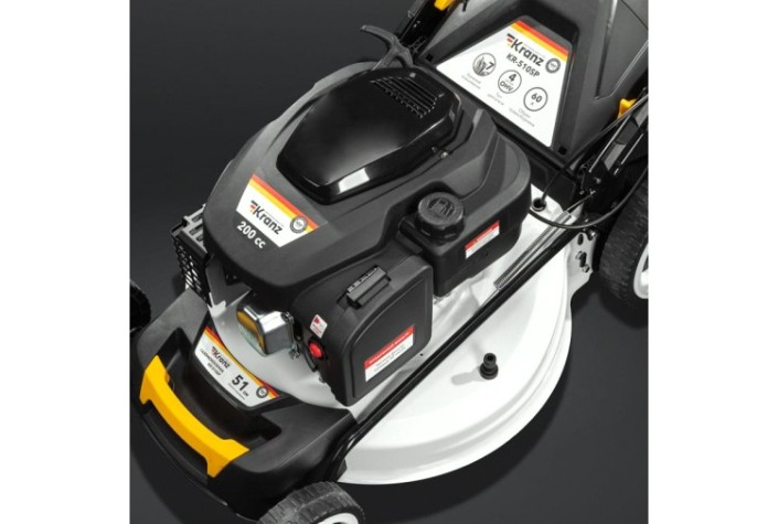 Газонокосилка бензиновая Kranz KR-510SP самоходная, 200см3, 51см [KR-16-1232]