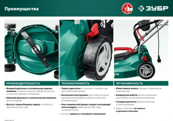 Газонокосилка электрическая ЗУБР ГС-33-1310