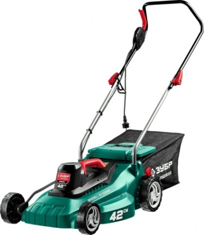 Газонокосилка электрическая ЗУБР ГСЦ-42-2000 Газонокосилка электрическая ЗУБР ГСЦ-42-2000