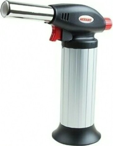 Газовая горелка REXANT GT-25 настольная с пьезоподжигом + керамика [12-0025]