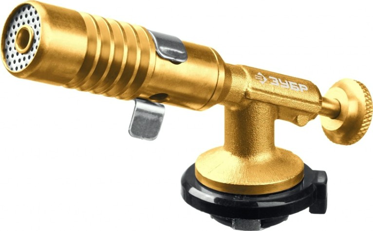 Газовая горелка ЗУБР ГРМ-200 цельнометаллическая, 2-в-1, на баллон с цанговым с [55556]