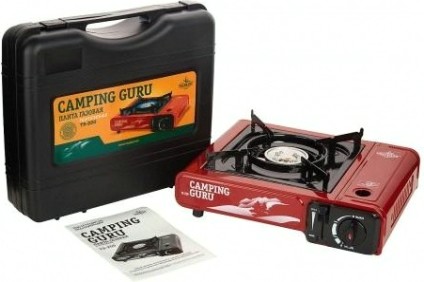 Газовая плита TOURIST CAMPING GURU TS-250 без переходника, в кейсе (Корея) [TS-250]