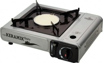 Газовая плита TOURIST KERAMIK GURU TS-200 керамическая конфорка, без переходника (Корея) [TS-200]