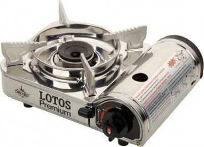 Газовая плита TOURIST LOTOS PREMIUM TR-300 керамическая конфорка, без переходника (Вьетнам) [TR-300]