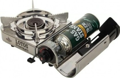 Газовая плита TOURIST LOTOS PREMIUM TR-300 керамическая конфорка, без переходника (Вьетнам) [TR-300]